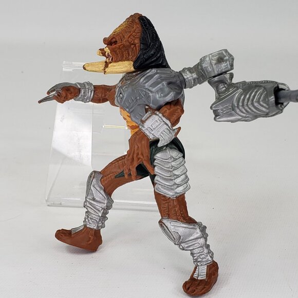 Complete 1993 Kenner Aliens vs Predator Cracked Tusk Predator Action Figure 90s - Picture 3 of 9
